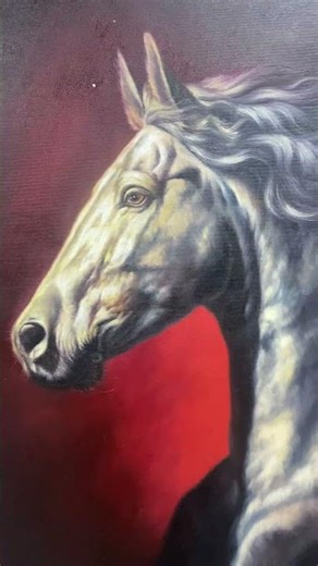 Relaxing Landscape Oil Painting | A Peaceful Journey Through Mountains and Fields #animalart