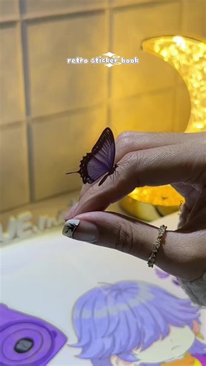 cutie butterfly stickers 🦋 Retro Memory Series Sticker Book American Style Handmade Account Material Sticker Pack DIY Handmade Account Collage Decorative Stickers #stationeryaddict #stickers #journal