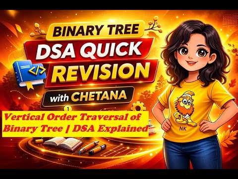 8. Vertical Order Traversal of Binary Tree | DSA Explained