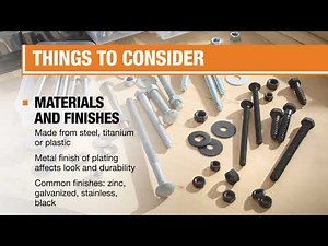 Types of Nuts and Bolts | The Home Depot
