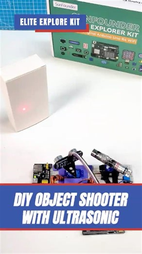 Arduino Auto-Aim Turret with Ultrasonic Radar #arduino #techtok #arduinoproject