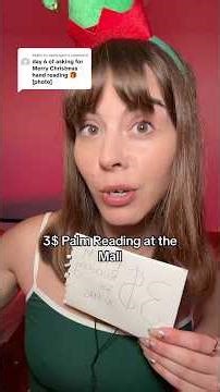 ASMR 3$ Palm Reading at the Mall ✨🎄 #asmrroleplay #asmrshorts #asmrsounds #shortsfeed #shortsviral