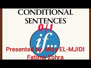 Conditionals 0 and 1. So simple so easy to understand. Don't miss the video