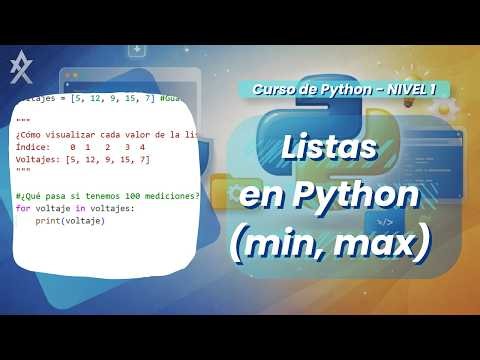 7. Listas en Python | Curso de Python aplicado a Ingeniería