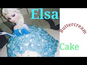 How To do Elsa Buttercream cake/Beginners Friendly.