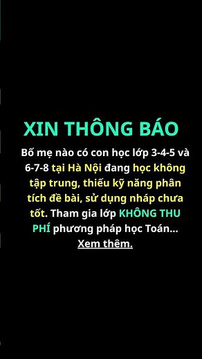 Khoá học Toán miễn phí dành cho con lớp 3-4-5 và 6-7-8-9