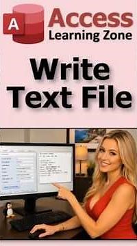How To Write A Text File In Microsoft Access VBA