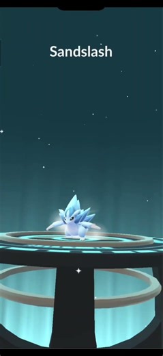 Pokémon Go Evolving Sandshrew to Sandslash