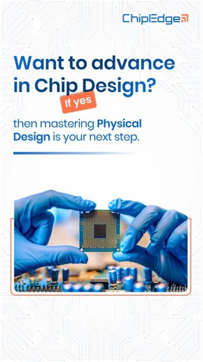 ChipEdge Bangalore on Instagram: "Growing in chip design means understanding how a design moves from RTL to a clean, manufacturable layout. This course guides you through the complete Physical Design flow and shows you how to build, optimize, and sign off a design with clarity. You get hands-on training on industry-grade EDA tools and learn workflows that translate directly into better project execution at work. Batch starts 5th Jan. Join and accelerate your growth in VLSI. #VLSI #ChipDesign #Ph