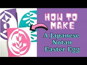 Learn how to make a Japanese Notan Easter Egg using positive and negative space