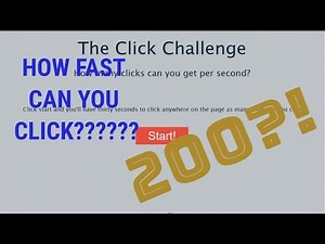 HOW FAST CAN YOU CLICK?! | 30 Second Click Challenge