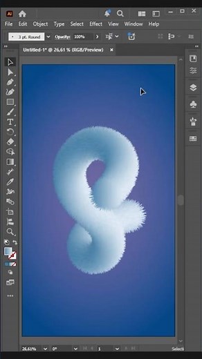 Create Fur Design in Illustrator #adobeillustrator