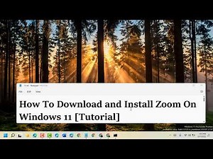 How To Download and Install Zoom On Windows 11 Tutorial