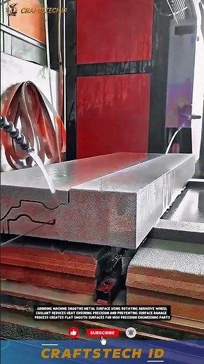 Precision Surface Grinding Process Using Industrial Machine for Smooth Finish #machine