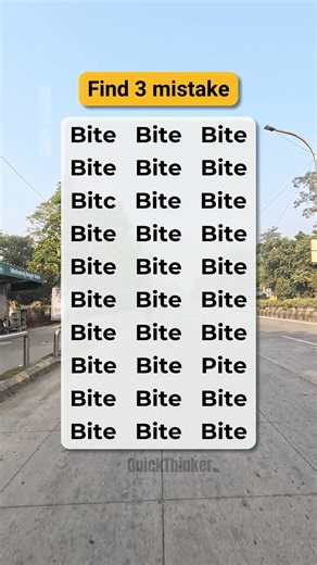 Can you find the 3 mistakes in Bite? | Quick Thinker