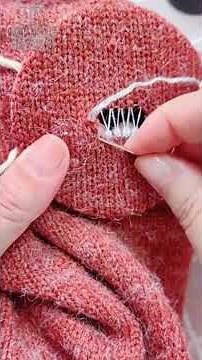 A simple darning method without removing threads