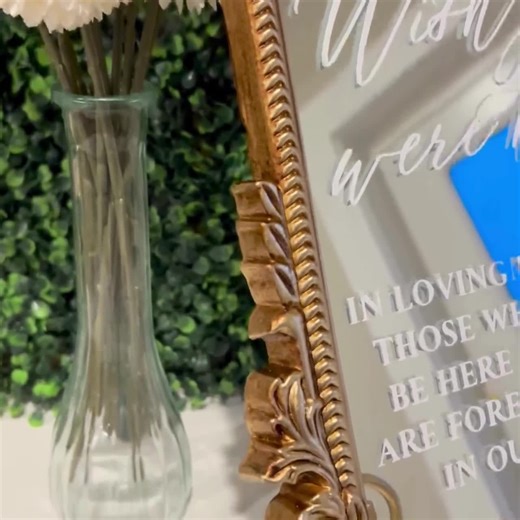 In Memory Sign for Remembrance Table | Reserved Seat Sign | Wedding Reserved Mirror | Wedding Memorial | Remembrance Sign | Memory Table - Etsy