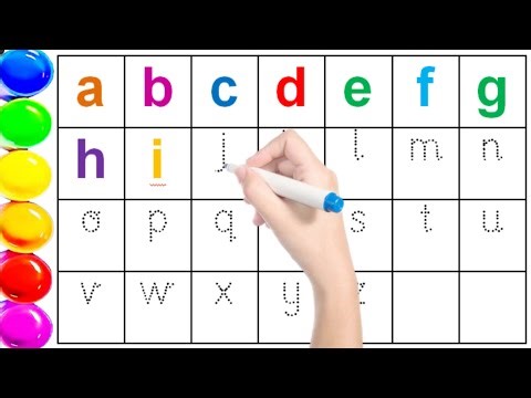 Chhota abcd likhna sikhe ! abcd practice video for kindergarten ! A to Z pronunciation for babies !