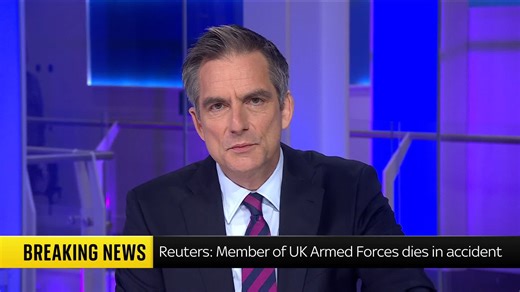 167K views · 1.2K reactions | BREAKING: A member of the UK armed forces has died in Ukraine following a "tragic accident", according to the Ministry of Defence. Sky's Jonathan Samuels has the latest ⬇️ Live updates  https://trib.al/K7vncyX  Sky 501, Virgin 602, Freeview 233 and YouTube | Sky News | Facebook