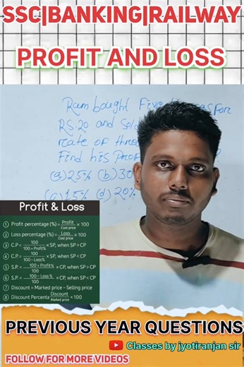 Profit and loss का important 😳सवाल #shorts