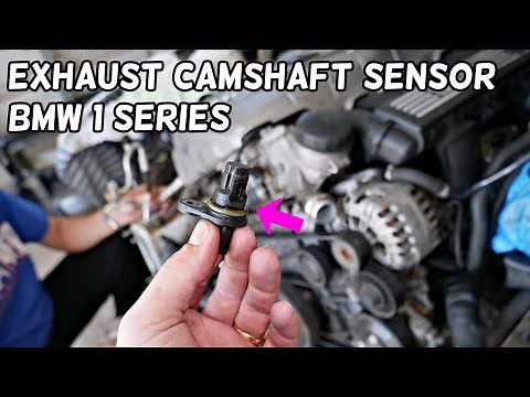 EXHAUST CAMSHAFT POSITION SENSOR REPLACEMENT LOCATION BMW E81 E82 E87 E88 F20 F21