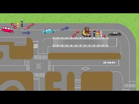 【VR】片側交互通行規制中における警備員の受傷事故事例2