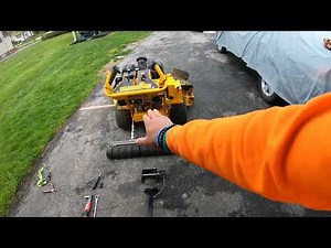 HOW TO INSTALL the X2 velke sulky on a Wright walk behind mower