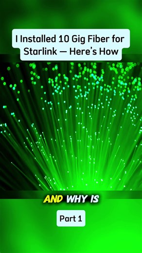 Installing 10 Gig Fiber for Starlink