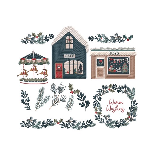 Christmas Machine Embroidery Design Bundle (digital Download, 5 Sizes) - Etsy