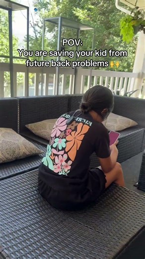 Discover how to correct your child's posture and prevent future back problems caused by screen time.