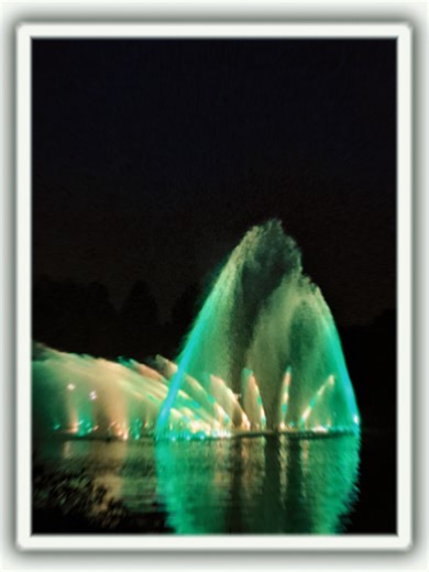 Water Light Show in Hamburg, Germany