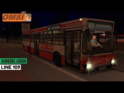 OMSI 2 Bus Simulator - Hamburg Addon | Line 109 U Alsterdorf to Rathausmarkt