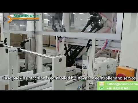 Automatic Case Packer for Roll Paper in Action