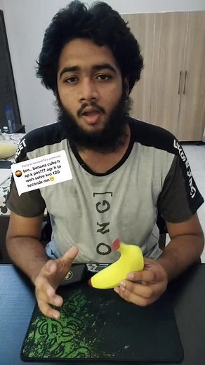 Replying to @hassan07d Can i Solve a banana cube.