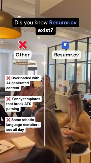 Recruiters prefer human made resume