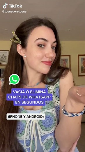Vacía o elimina chats de WhatsApp en segs ✅😊 #toquederetoque #aprendecontiktok #aprendeentiktok #aprendiendoentiktok #aprendiendocontiktok #tutorial #fy #fyp #parati #tutorial #tutoriales #tip #tips #truco #trucos #trucosiphone #iphonetips #iphonehacks #whatsapp #trucosdewhatsapp #whatsapptips #mensajes #chats #trucoandroid #trucosandroid #androidtip #whatsapphack #whatsapphacks #eliminar #vaciar #chat #telefonostrucos #trucosparacelular #whatsapptip #whatsapptips #trucoswhatsapp #trucowhats