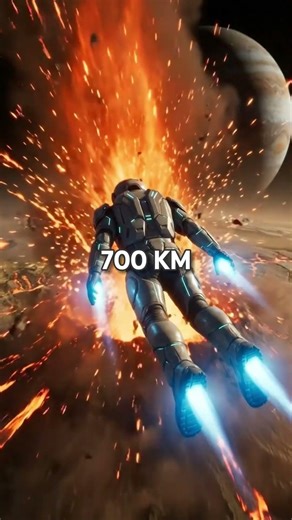 What if you fell into Io… wearing an indestructible suit? 🌋