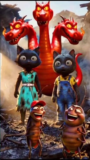 🐉 When the Bugs Brought Fire into the Cats’ Home 🔥🐱