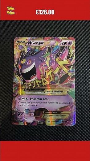 M Mega Gengar EX 121/119 Phantom Forces Gold Ultra Secret Rare Holo Pokemon Card