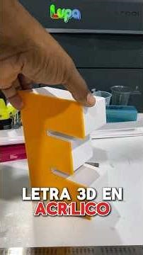 Lletra 3D en acrílico #lupa_graph #letras #acrilico #personalizaciones #letrero