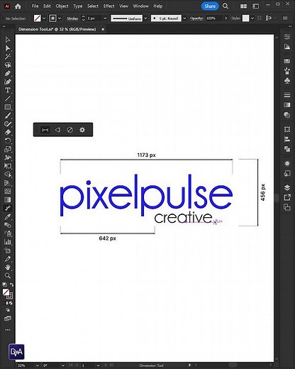 ⚡NEW Dimensions Tool - Short illustrator Tutorial