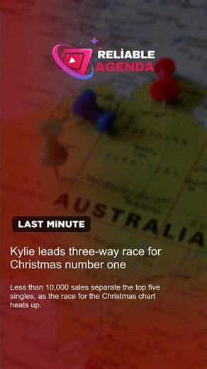 Kylie leads three-way race for Christmas number one