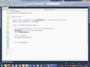 Tutoriel 8 C# en français - Les constantes et readonly