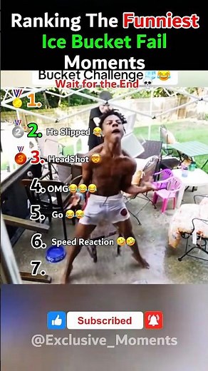 Ranking The Funniest Ice Bucket Fail Moments 🥶