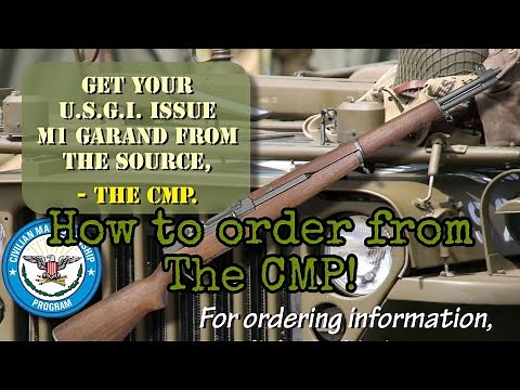 How to order from the CMP (Civilian Marksmanship Program)