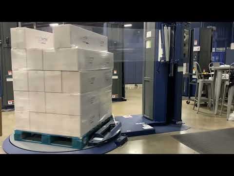 Lantech QL400XT utilizing the Stack & Wrap App for unstable loads