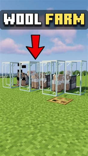 How To Make Easiest Wool Farm in Minecraft