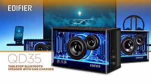 46 reactions · 6 comments | Here comes the industrial futuristic-looking, QD35 tabletop bluetooth speaker. ✨ Check this out at links below  Web: https://bit.ly/QD35_EdifierMalaysia Shopee: https://bit.ly/QD35_ShopeeEdifier Lazada: https://bit.ly/QD35_LazadaEdifier | Edifier | Facebook