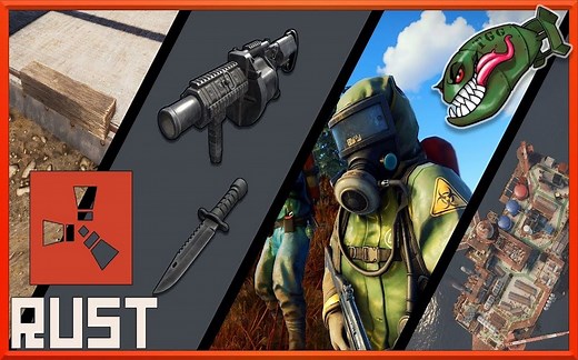 Rust视频413-04.04更新讲解.建筑碎片.榴弹发射器.匕首.大型石油钻井2019