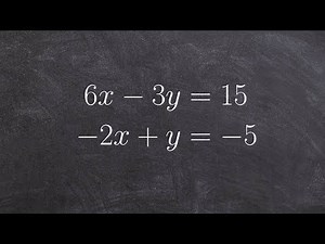 Solve a system of linear equations using substitution